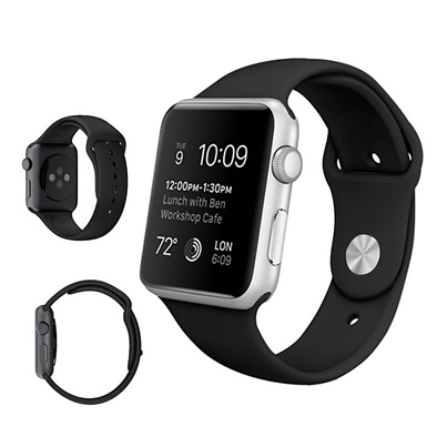 Ремешок для Apple Watch 42/44 mm Black, чёрный