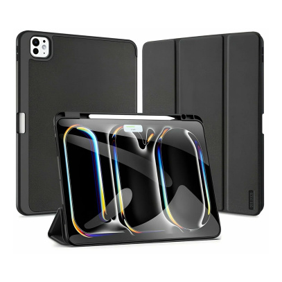 Чехол книжка для iPad Pro 13" M4/M5 Dux Ducis Domo Series Black, чёрный
