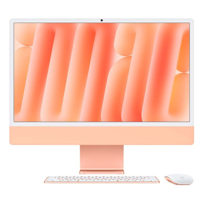 Apple iMac 24" (M4 10C CPU, 10C GPU, 2024) Retina 4,5K, 24Gb, 512Gb SSD (MD2W4) Orange, оранжевый