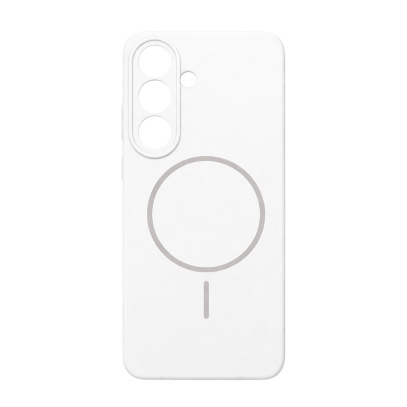Чехол для Samsung Galaxy S26 с MagSafe Silicone Case Белый
