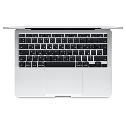 Apple MacBook Air 13" (M1, 8C CPU, 8C GPU, 2020) 8/256Gb SSD (MGN93) Silver, серебристый