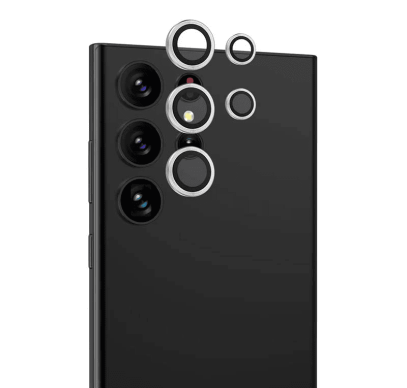 Защитное стекло для камеры Galaxy S24 Ultra BLUEO Camera lens Armor metal 5 шт. (NPB28-S24U-SIL) Серебристый