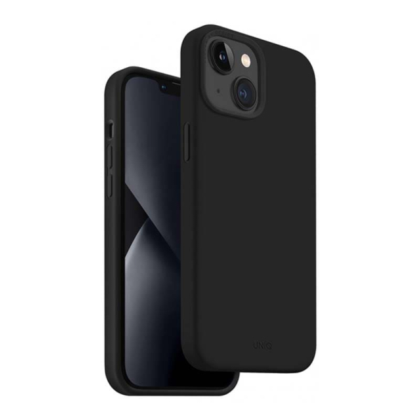 Чехол для iPhone 14 UNIQ Lino (IP6.1(2022)-LINOBLK) Чёрный