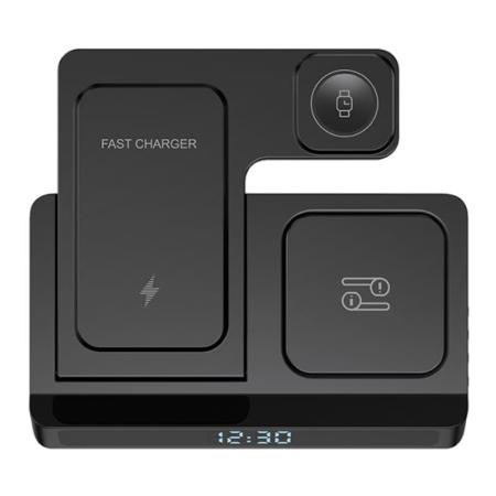 Беспроводное зарядное устройство WiWU Power Air 5в1 Wireless Charger (Wi-W006) Black, чёрный