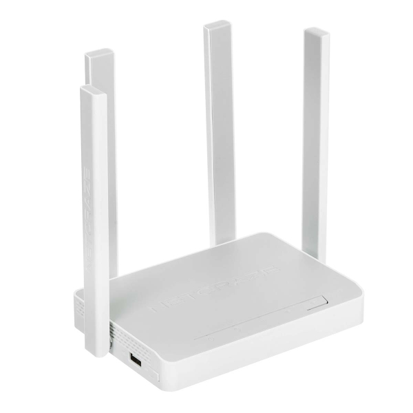 Wi-Fi роутер KEENETIC Netcraze Viva, Wi-Fi 5, AC1200, 2.4/5ГГц, 4 WAN/LAN, (NC-1913) Белый
