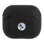 Чехол BMW для Airpods 3 Signature leather with metal logo (BMA3SSLBK) Черный