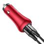 Автомобильное зарядное устройство Baseus 2 USB Quick Charge 18W Gentry Series Красный
