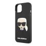 Чехол для iPhone 14 Karl Lagerfeld 3D Rubber Karl's head Hard (KLHCP14SKH3DBK) Черный