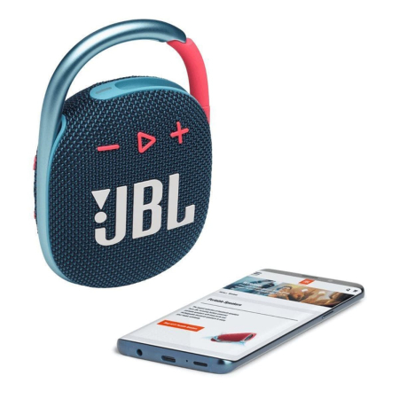 Портативная колонка JBL Clip 4 Blue/Pink, синий/розовый