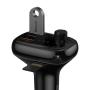 Автомобильное зарядное устройство с функцией FM-трансмиттера Baseus Quick Charger T typed Wireless MP3 (CCTM-B01) Черный