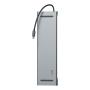 Переходник Baseus для MacBook HUB Enjoyment Series (Type-C to USB3.0+HDMI+SD/MMC+TF/Micro+LAN+VGA+PD+AUX) (CATSX-F0G) Deep Grey, тёмно-серый