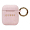 Чехол Guess с карабином для AirPods 1/2 CG Mobile Silicone case with ring (GUACCSILGLLP) Розовый