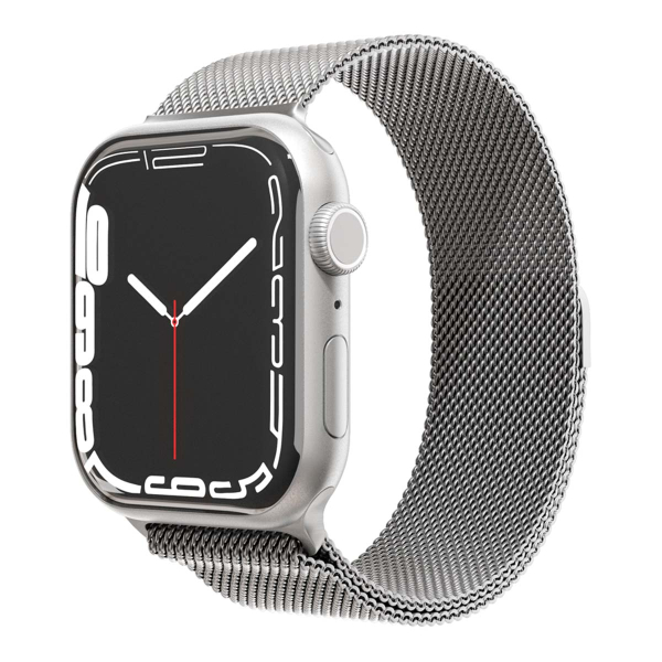 Ремешок для Apple Watch 42/44/45 mm из нержавеющей стали VLP Серебристый