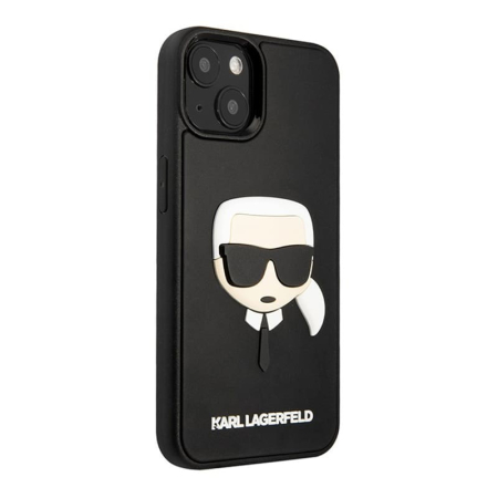 Чехол для iPhone 14 Karl Lagerfeld 3D Rubber Karl's head Hard (KLHCP14SKH3DBK) Черный