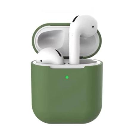 Чехол Case Protection для Apple AirPods Dark Night Green, зелёный