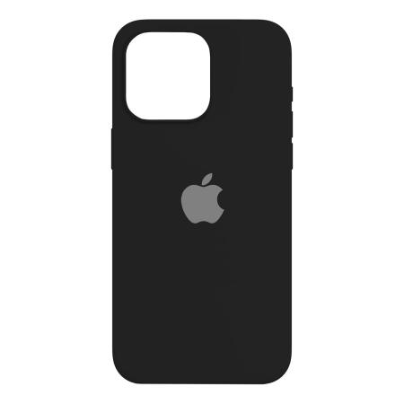 Чехол Silicone Case для Apple iPhone 15 Pro Max Black, Черный
