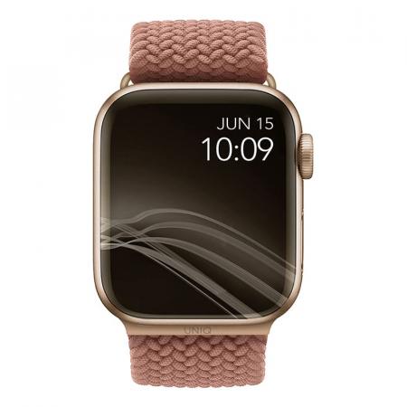 Ремешок для Apple Watch 42/44/45 mm UNIQ ASPEN Strap Braided (44MM-ASPPNK) Розовый
