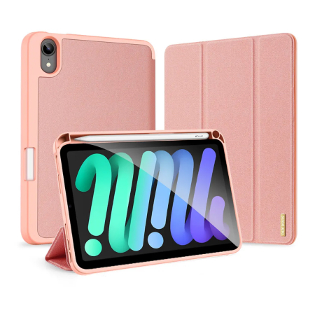 Чехол книжка для iPad Pro 11" M4/M5 Dux Ducis Domo Series Pink, розовый