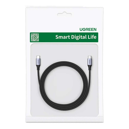 Кабель UGREEN US535 (90440) Type-C - Type-C 240WPD Fast Charging 2м Space Gray, серый