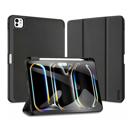 Чехол книжка для iPad Pro 11" M4/M5 Dux Ducis Domo Series Black, чёрный