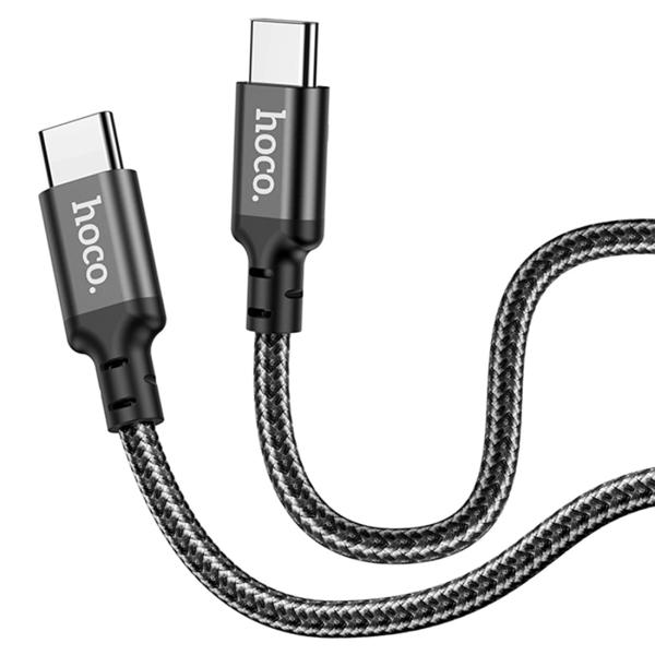 Кабель hoco. Super Fast Charging Data Cable разъем Type-C – Type-C, 1 м (X14) Черный