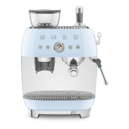 Кофемашина эспрессо со встроенной кофемолкой SMEG 50s style (EGF03PBEU) Пастельный голубой